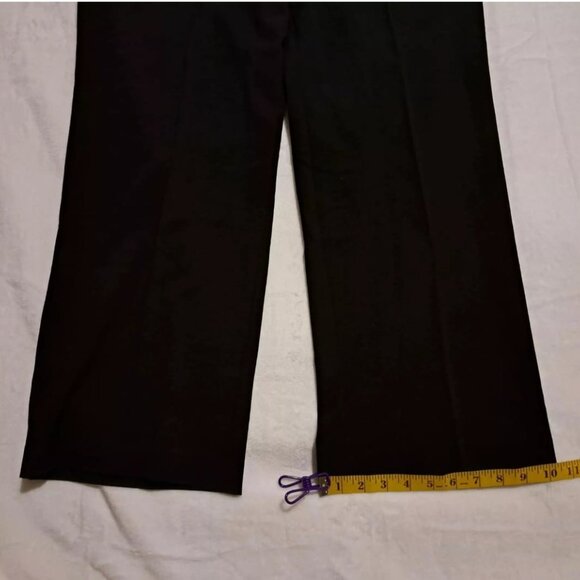 Women's‎ Studio 1940 Melissa Wide Leg Stretch Black Slacks Pants Size 3 Average - Picture 12 of 13